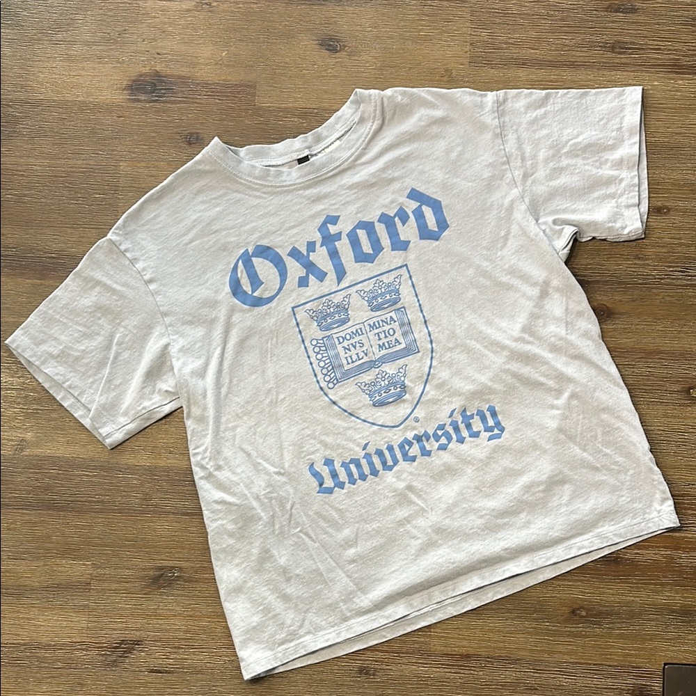 H&M Divided Oxford University Light Blue  T-Shirt
